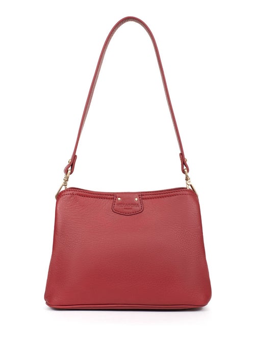 Sac porté épaule 1 anse  Cuir PRALINE - Kiabi