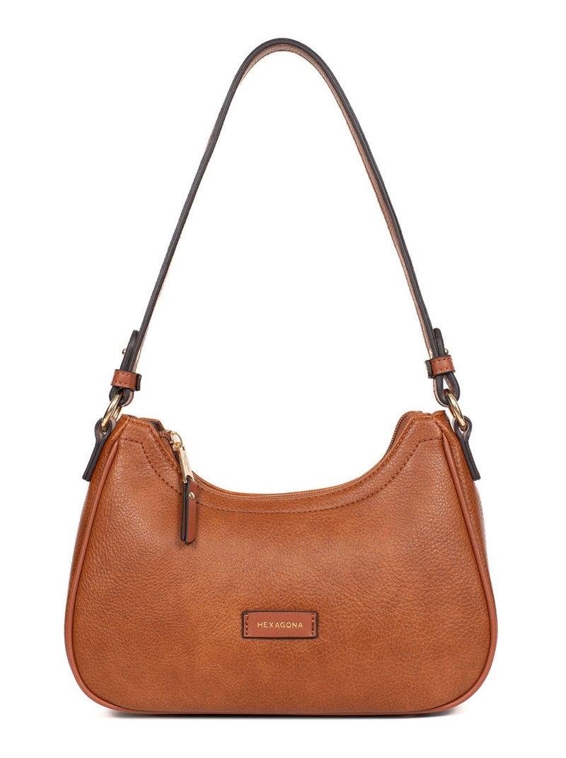 Sac porté épaule 1 anse JENNY Marron caramel - Kiabi