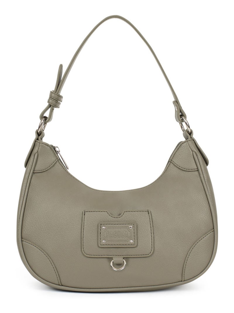 Sac porté épaule 1 anse Kaki - Kiabi
