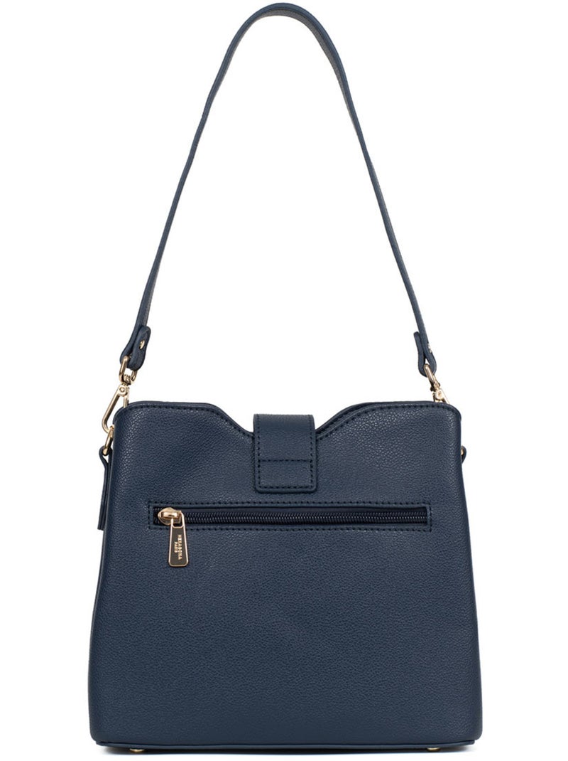 Sac porté épaule 1 anse LYS Bleu marine - Kiabi