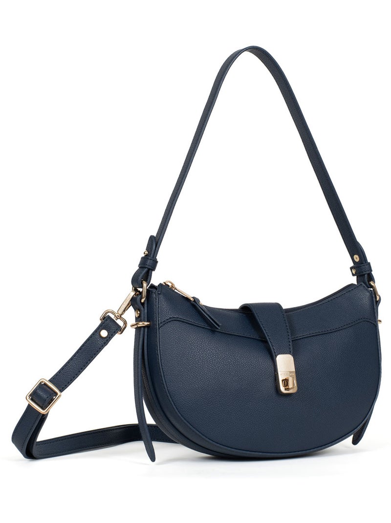 Sac porté épaule 1 anse LYS Bleu marine - Kiabi