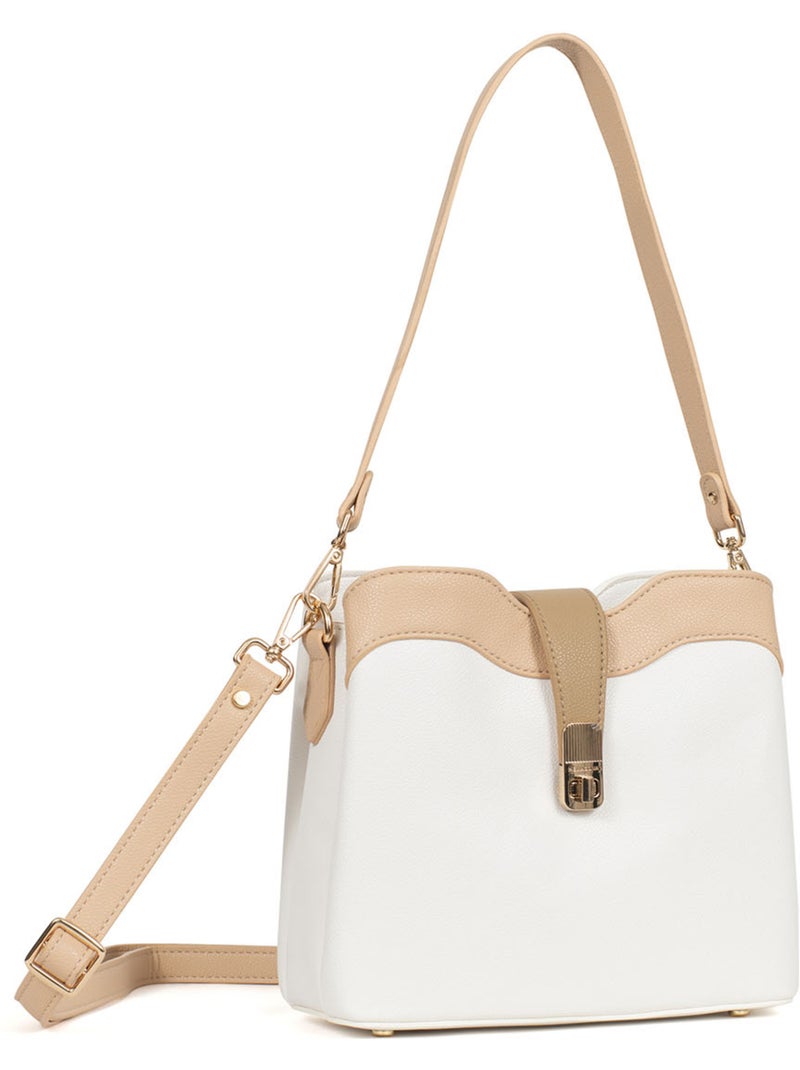 Sac porté épaule 1 anse lys hexagona Blanc Multicolore - Kiabi