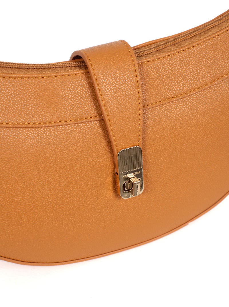 Sac porté épaule 1 anse lys hexagona Marron clair - Kiabi