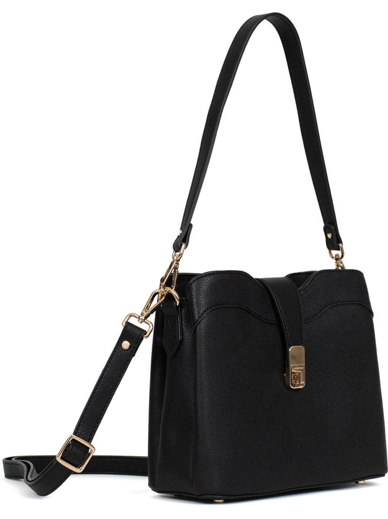 Sac porté épaule 1 anse lys hexagona Noir - Kiabi