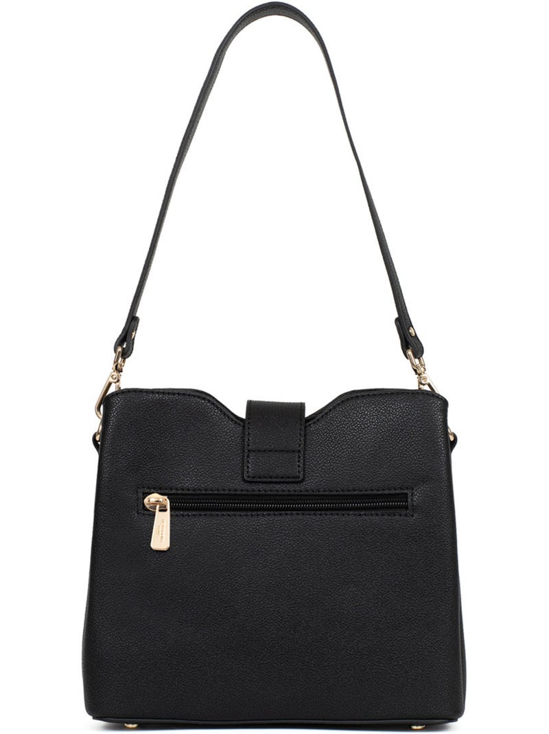 Sac porté épaule 1 anse lys hexagona Noir - Kiabi