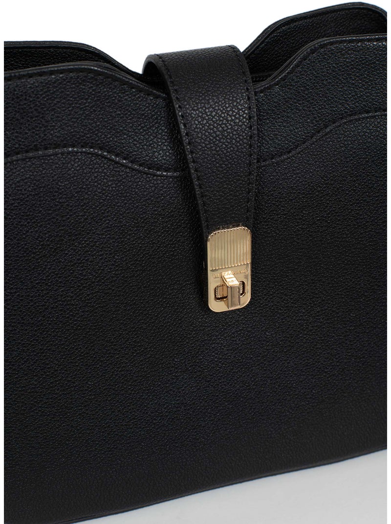 Sac porté épaule 1 anse lys hexagona Noir - Kiabi