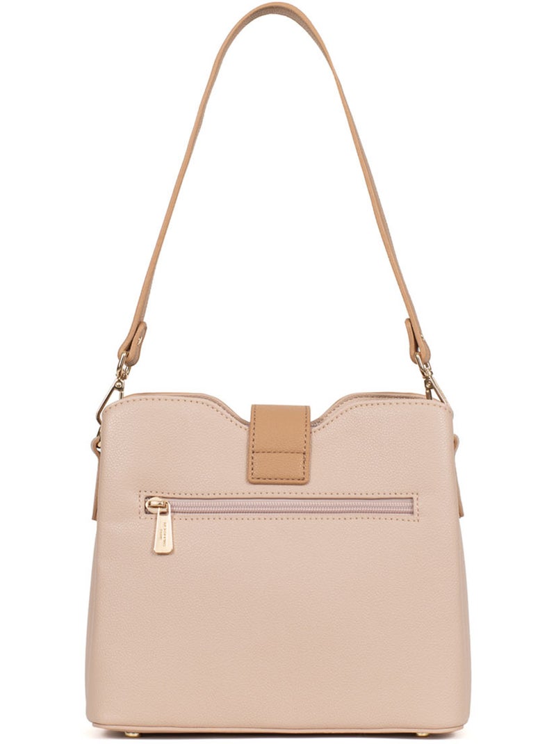 Sac porté épaule 1 anse lys hexagona Nude - Kiabi