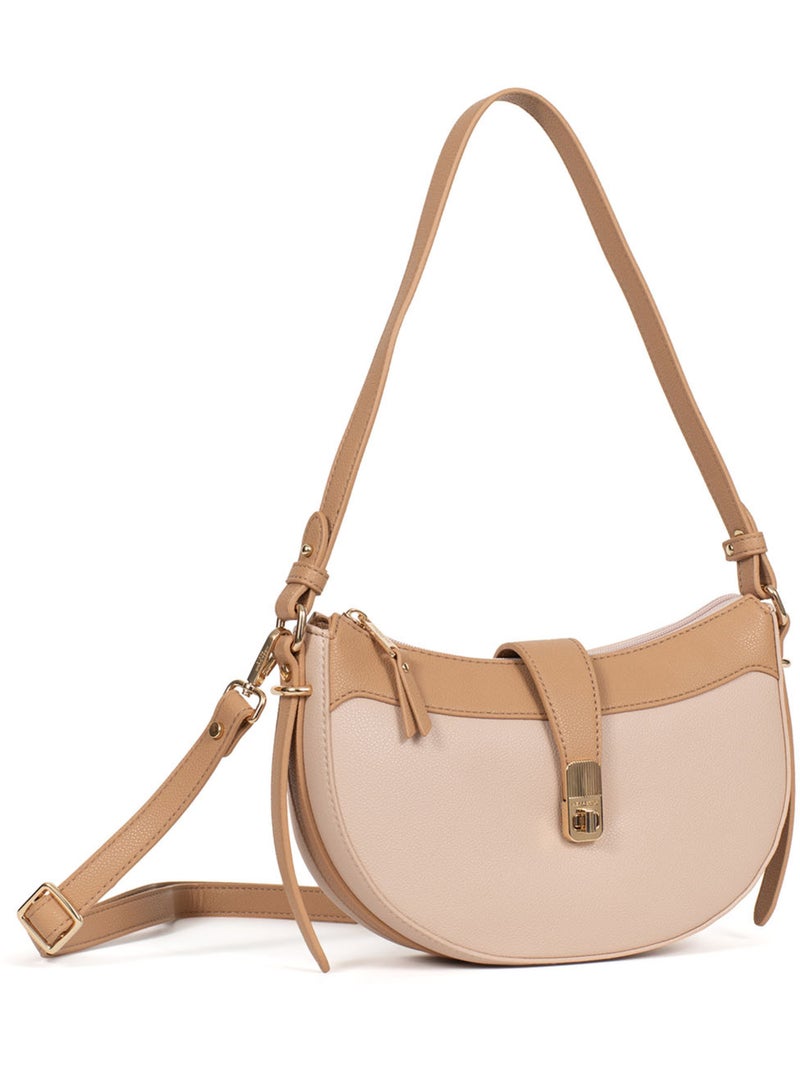 Sac porté épaule 1 anse lys hexagona Nude - Kiabi