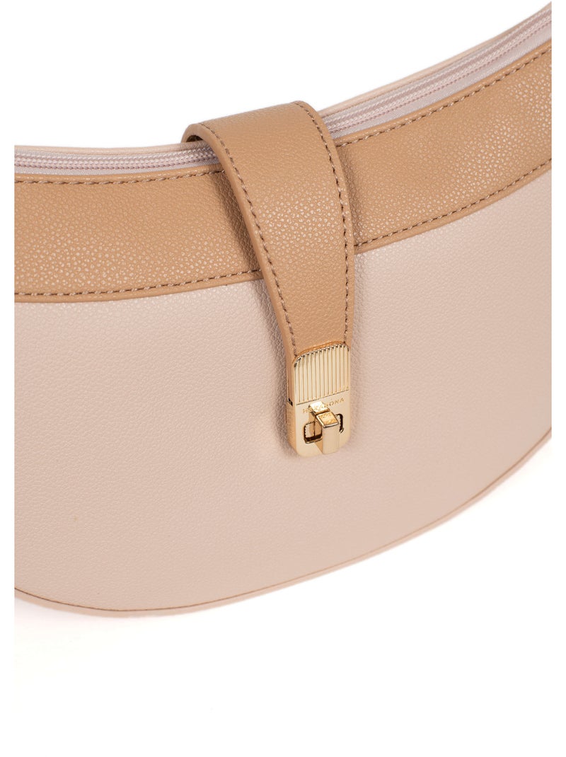 Sac porté épaule 1 anse lys hexagona Nude - Kiabi