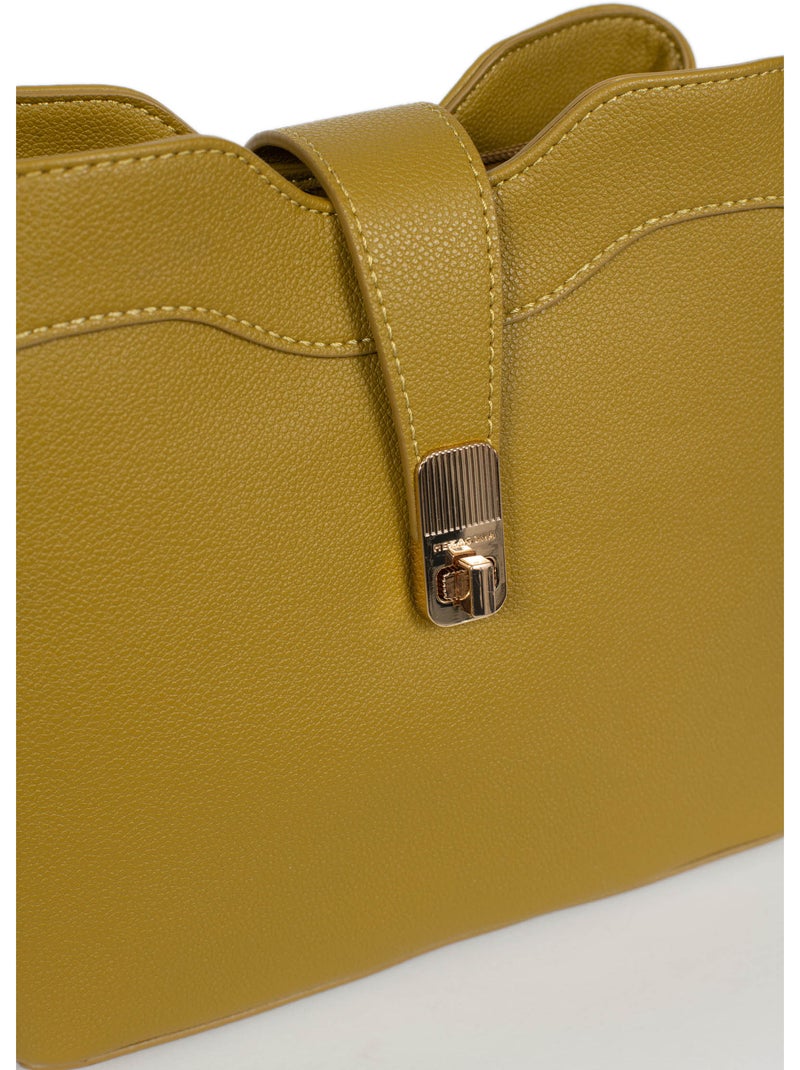 Sac porté épaule 1 anse lys hexagona Vert anis - Kiabi