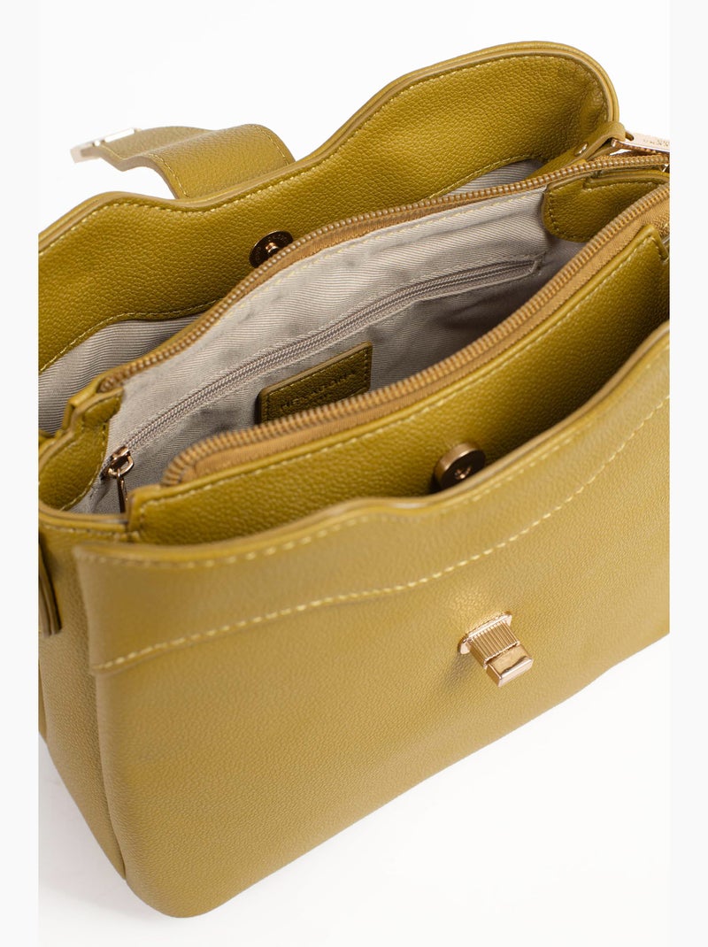 Sac porté épaule 1 anse lys hexagona Vert anis - Kiabi