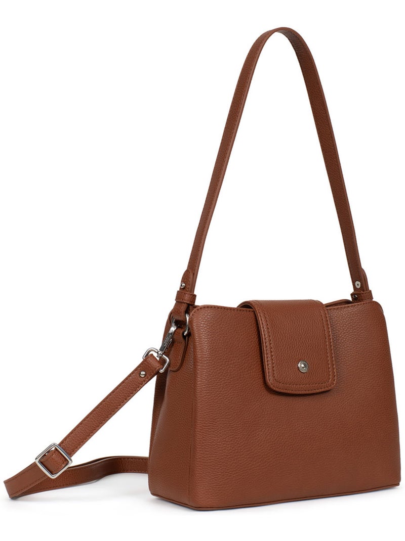 Sac porté épaule 1 anse MAYA Marron foncé - Kiabi