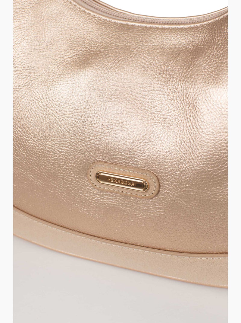 Sac porté épaule 1 anse moly hexagona Doré - Kiabi