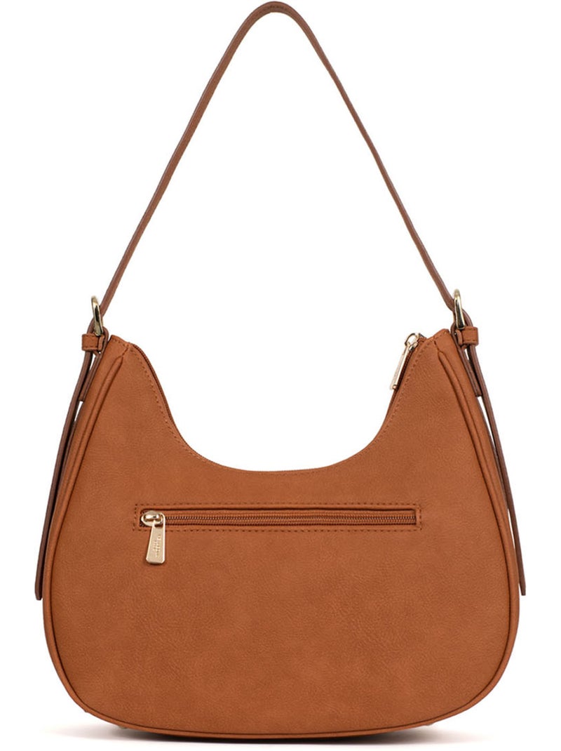 Sac porté épaule 1 anse moly hexagona Marron caramel - Kiabi