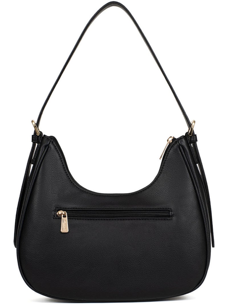 Sac porté épaule 1 anse moly hexagona Noir - Kiabi