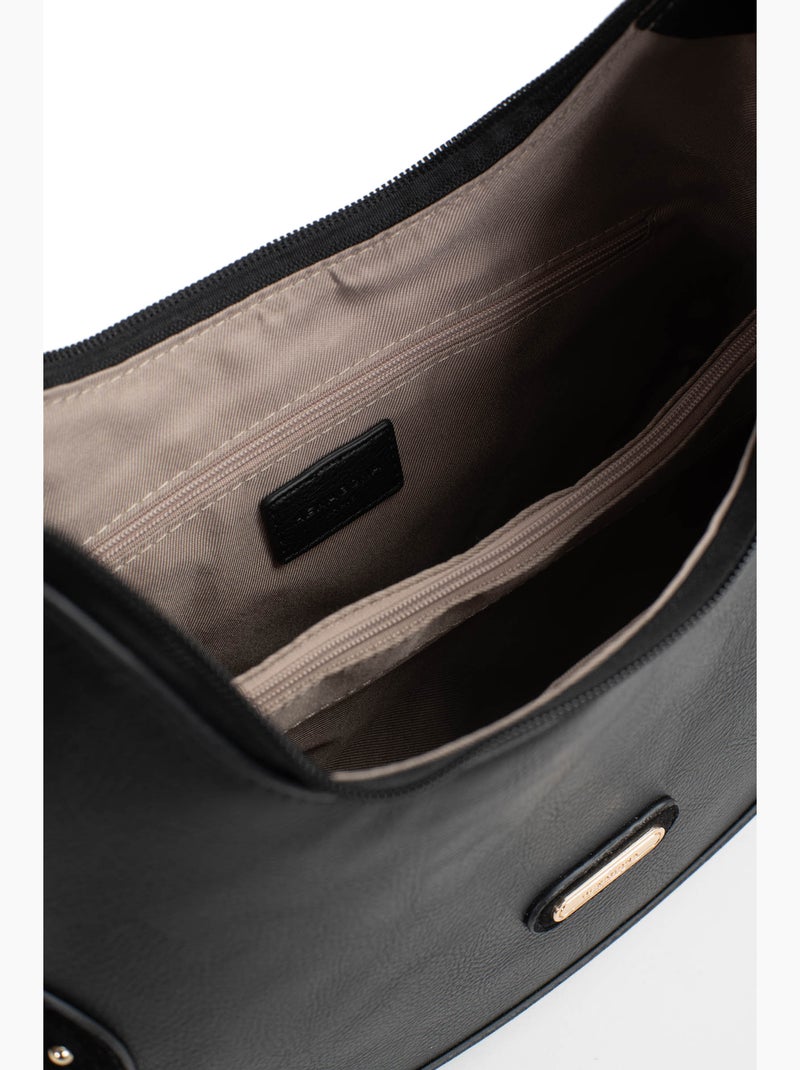 Sac porté épaule 1 anse moly hexagona Noir - Kiabi