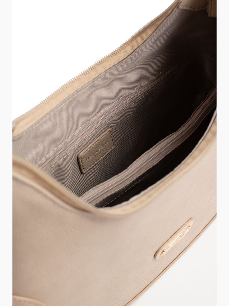 Sac porté épaule 1 anse moly hexagona Taupe - Kiabi