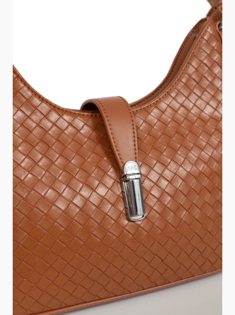 Sac porté épaule 1 anse nila hexagona Marron caramel - Kiabi
