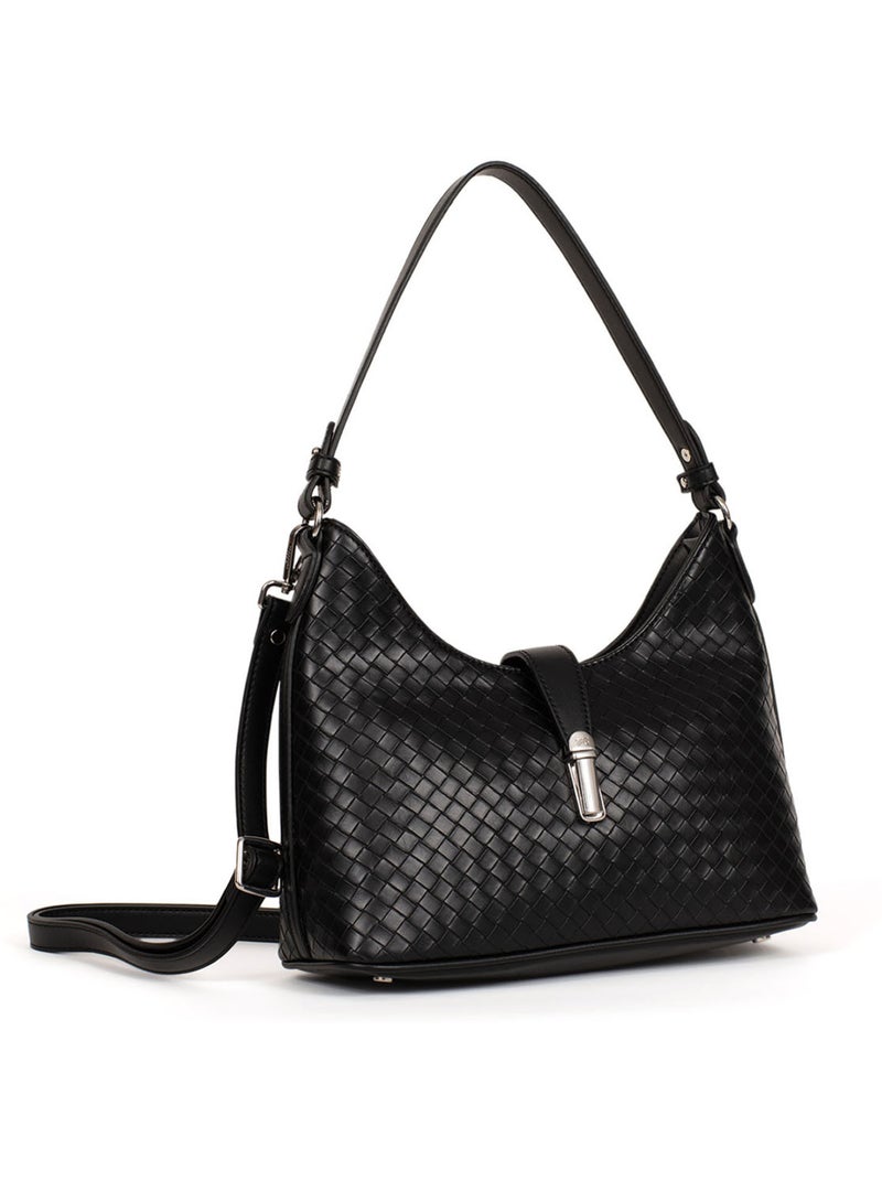 Sac porté épaule 1 anse NILA Noir - Kiabi