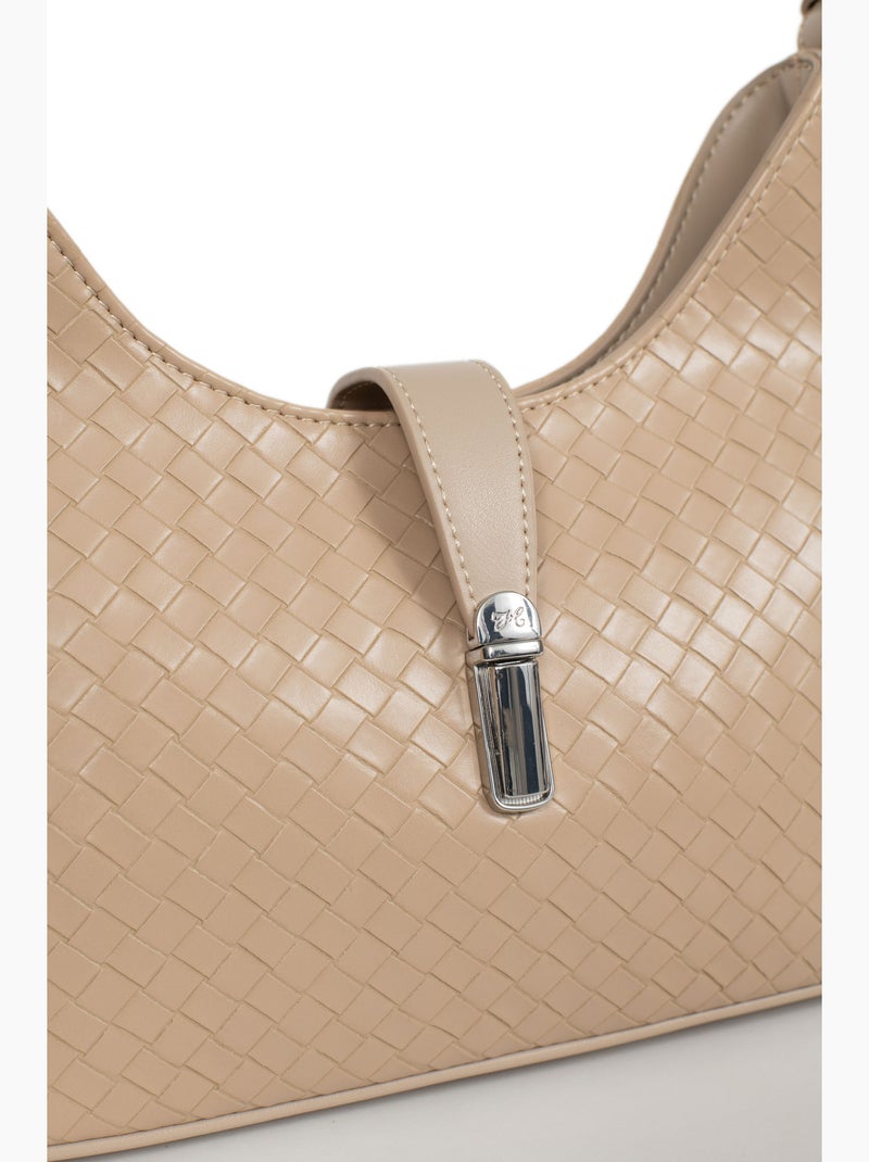 Sac porté épaule 1 anse NILA Taupe - Kiabi