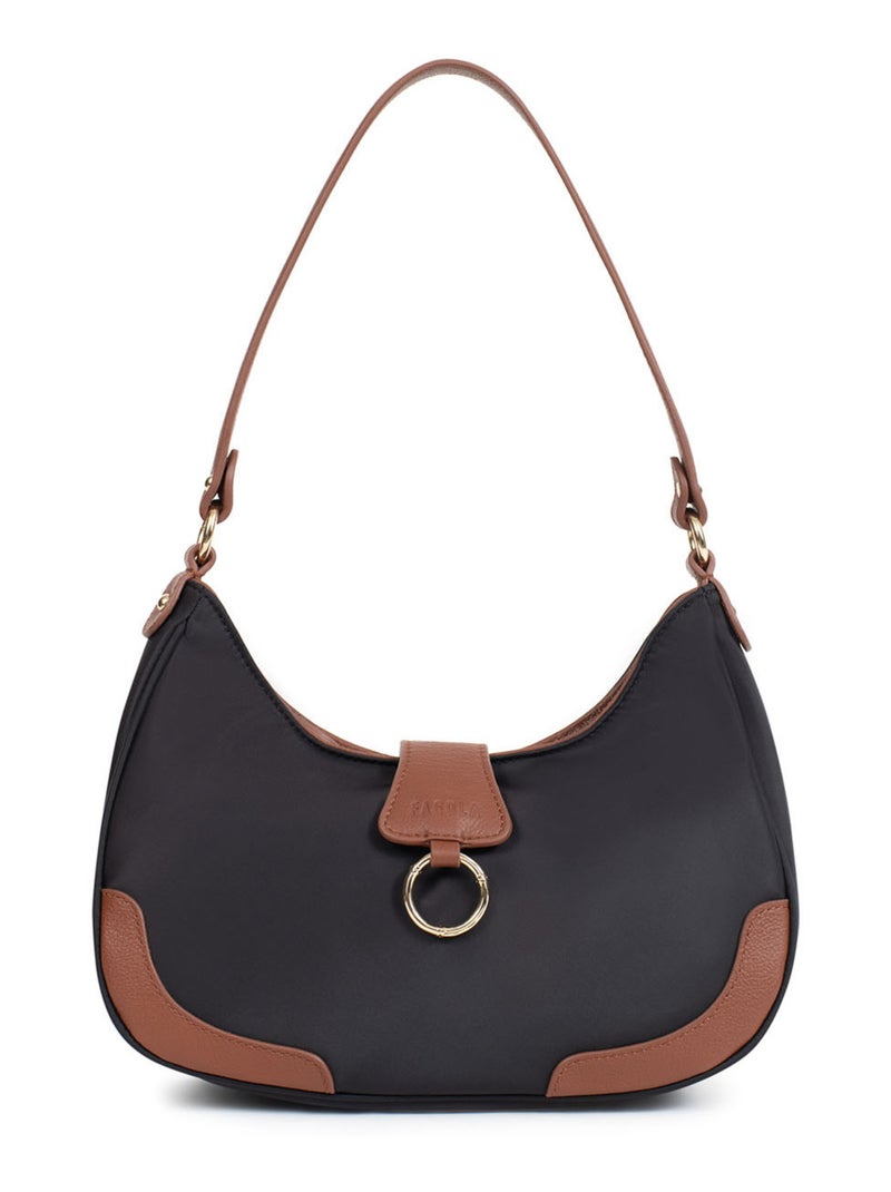 Sac porté épaule 1 anse Noir Marron - Kiabi