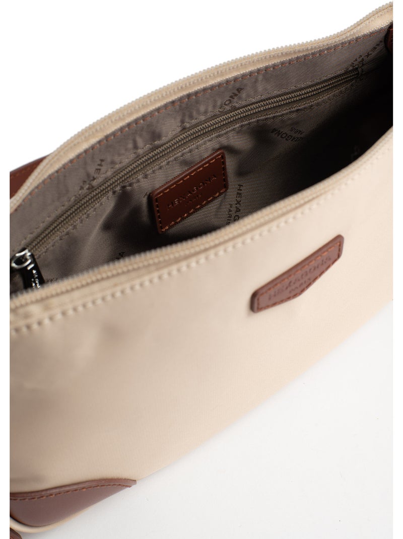 Sac porté épaule 1 anse pop hexagona Beige sable - Kiabi