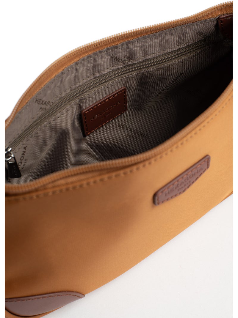 Sac porté épaule 1 anse pop hexagona Marron caramel - Kiabi
