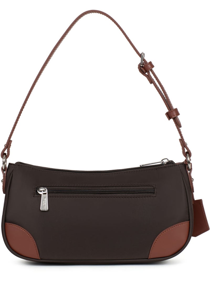 Sac porté épaule 1 anse pop hexagona Marron foncé - Kiabi