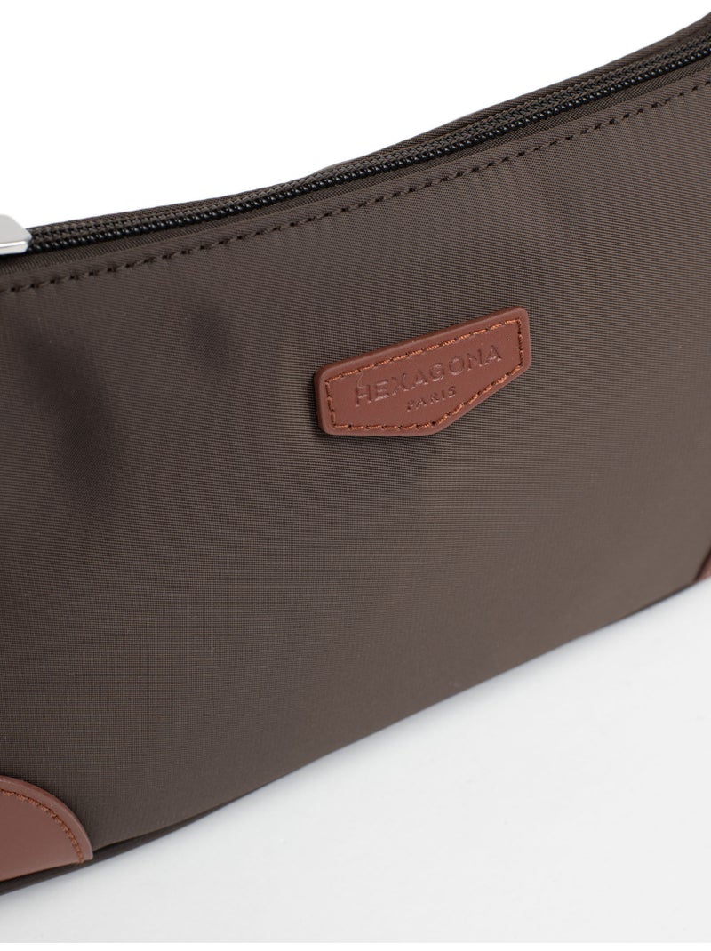 Sac porté épaule 1 anse pop hexagona Marron foncé - Kiabi