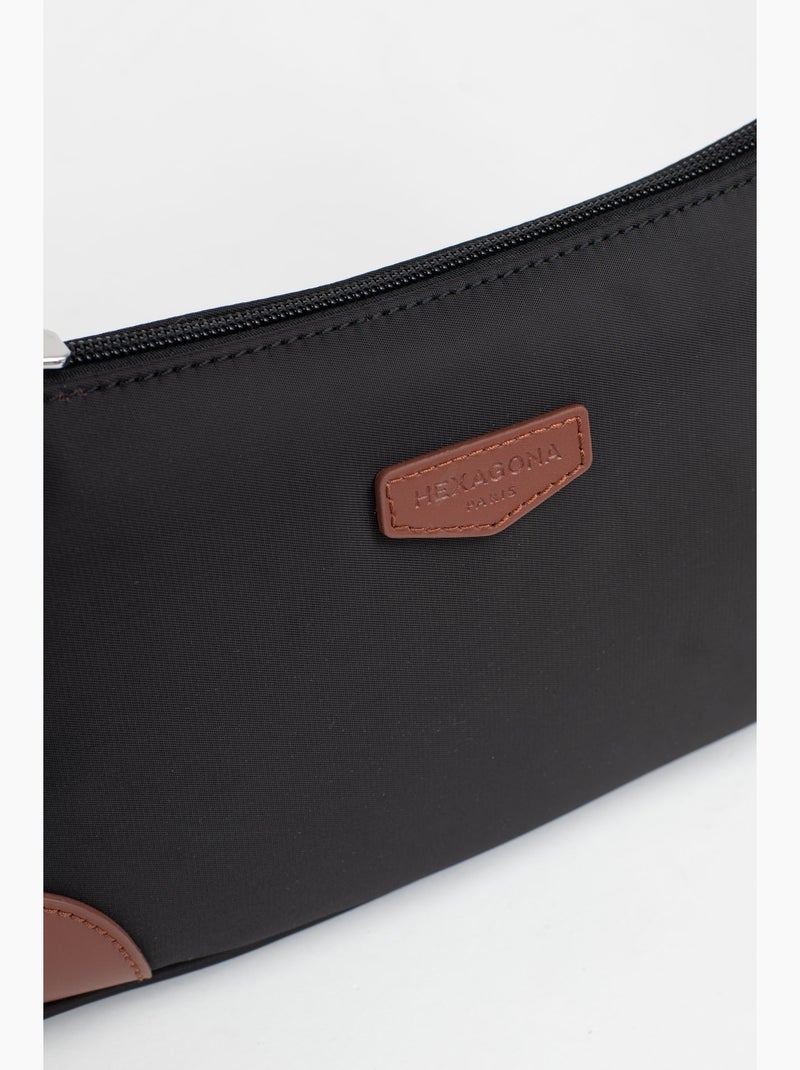 Sac porté épaule 1 anse pop hexagona Noir Marron - Kiabi