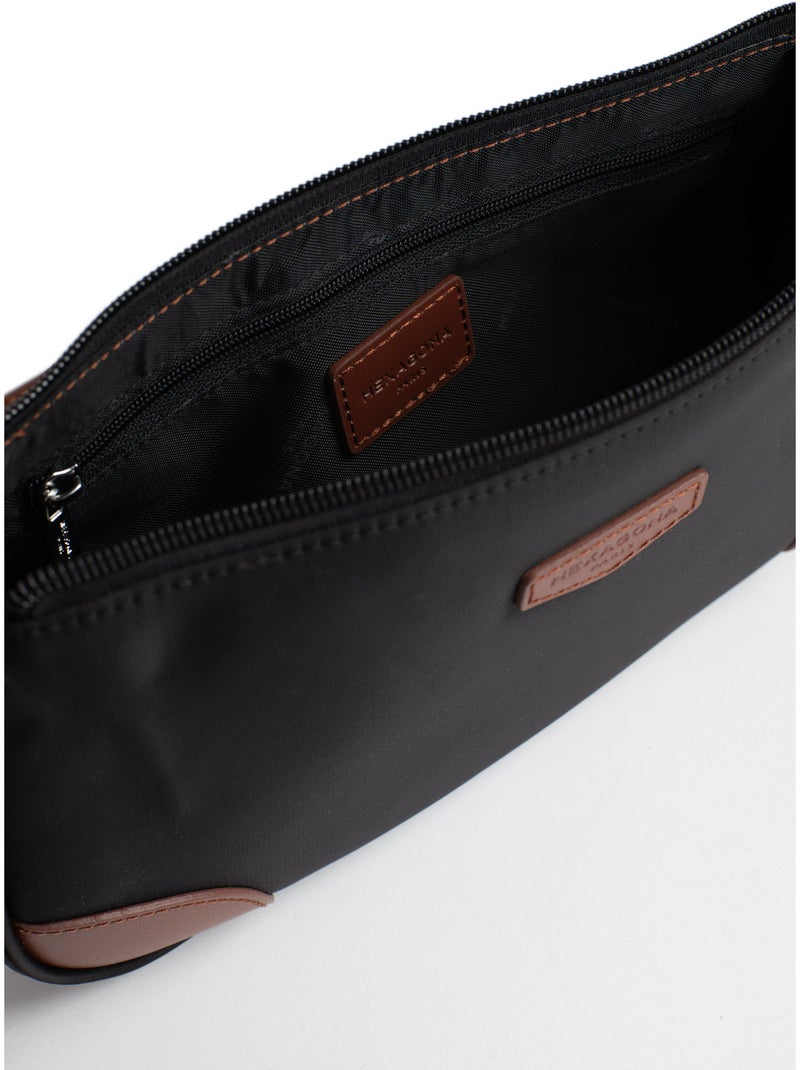 Sac porté épaule 1 anse pop hexagona Noir Marron - Kiabi