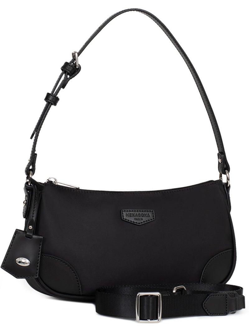 Sac porté épaule 1 anse pop hexagona Noir - Kiabi