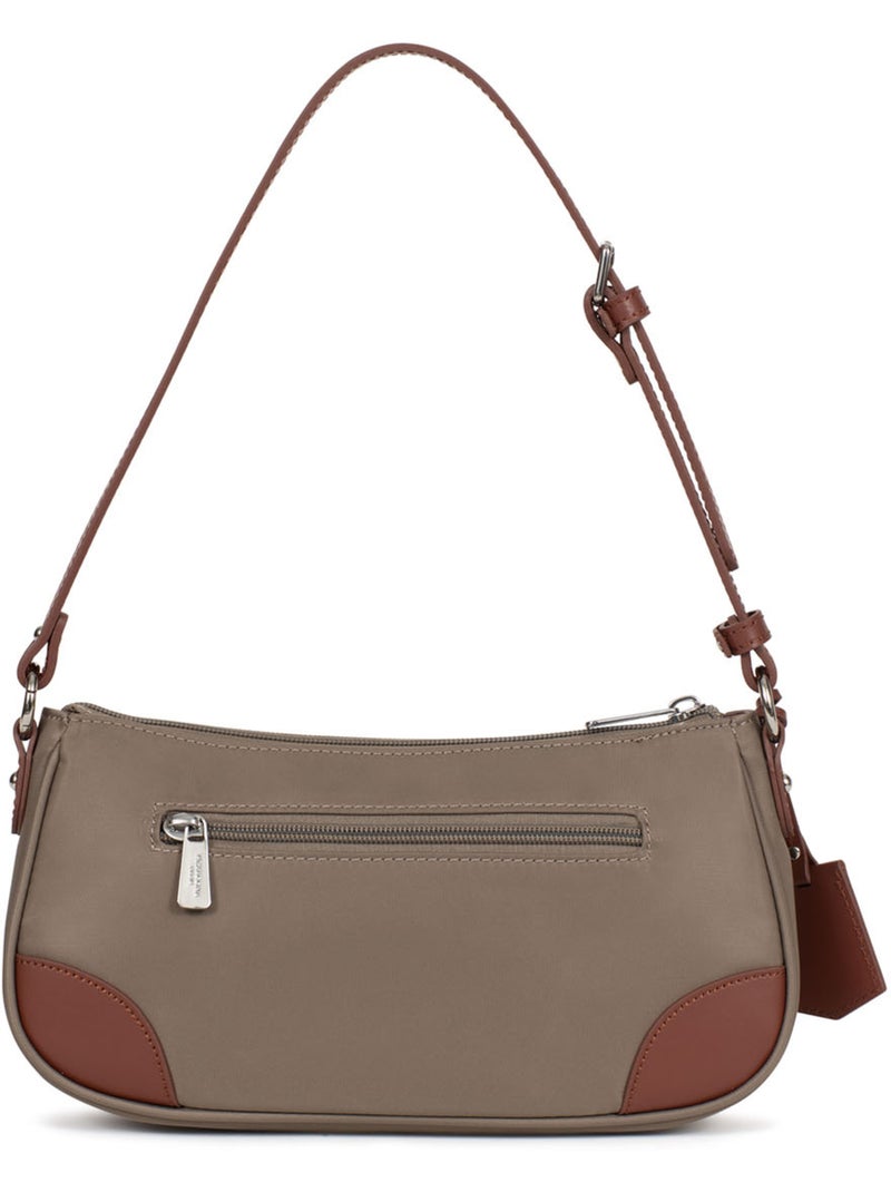 Sac porté épaule 1 anse pop hexagona Taupe - Kiabi