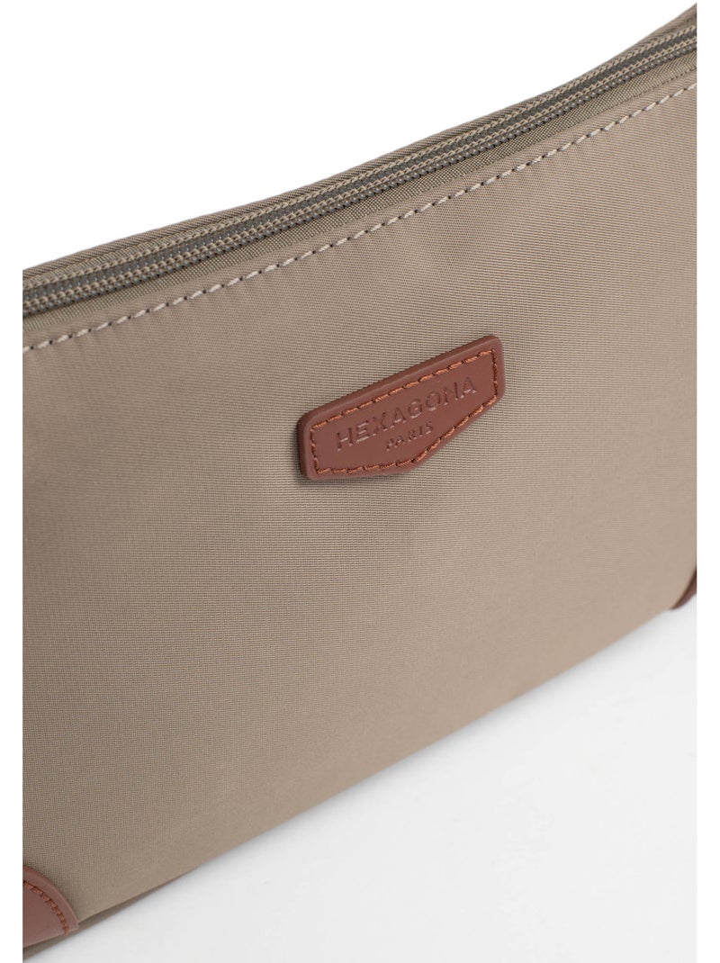 Sac porté épaule 1 anse pop hexagona Taupe - Kiabi