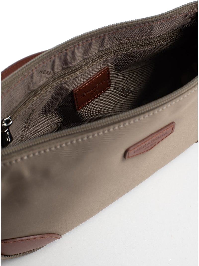 Sac porté épaule 1 anse pop hexagona Taupe - Kiabi