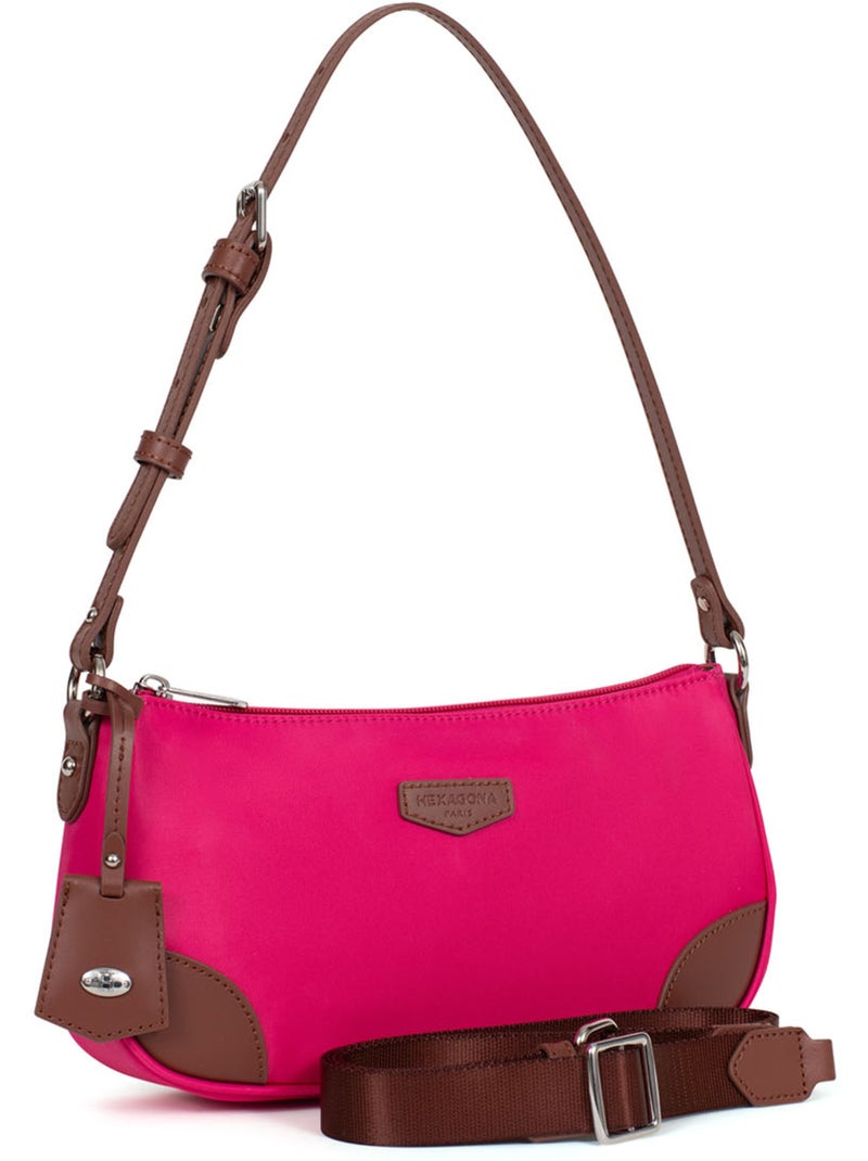 Sac porté épaule 1 anse POP Rose fushia - Kiabi