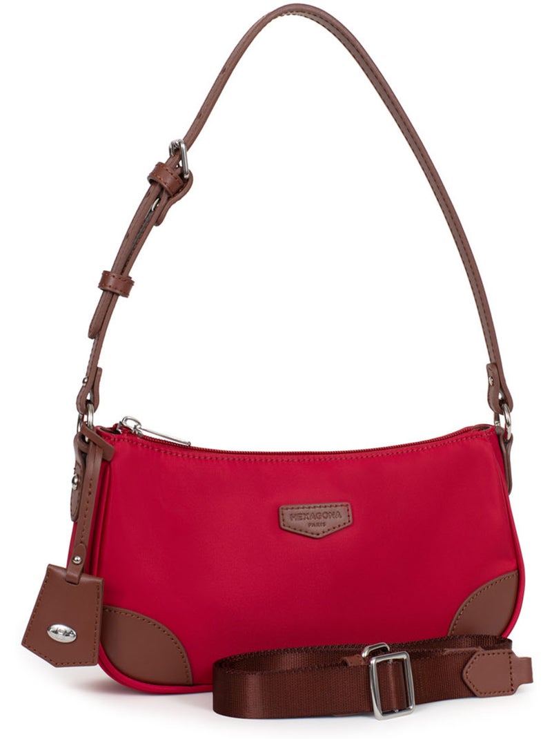 Sac porté épaule 1 anse POP Rouge foncé - Kiabi
