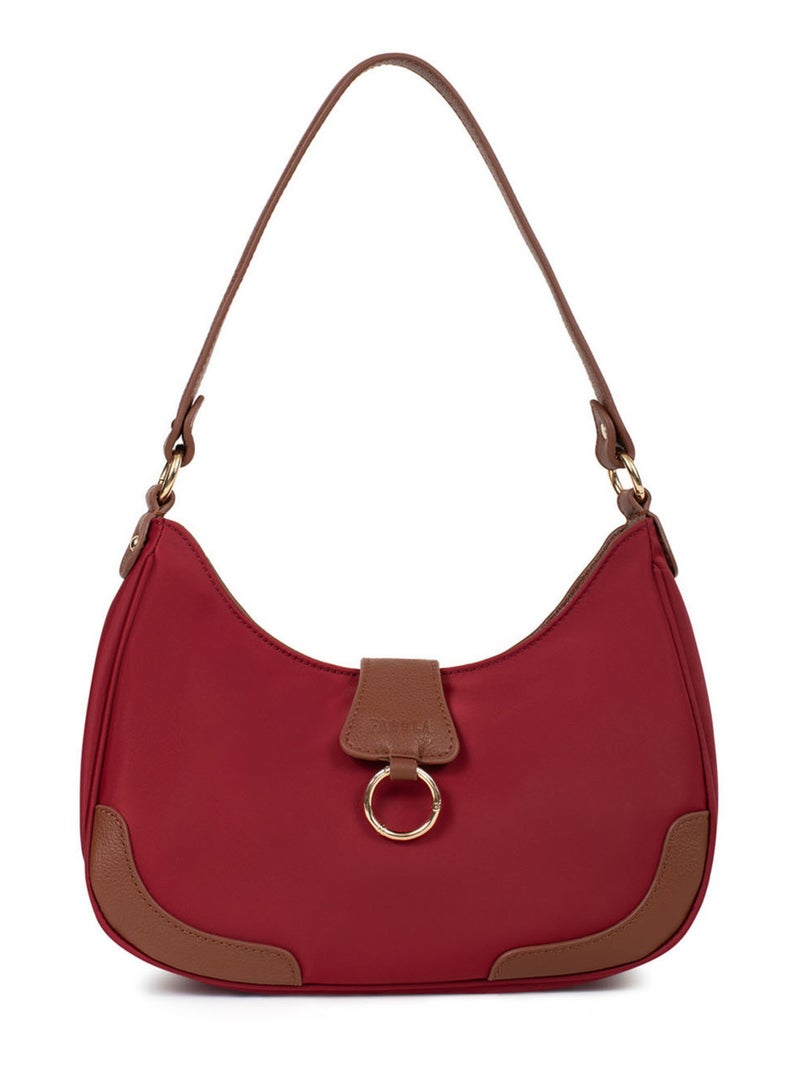 Sac porté épaule 1 anse Rouge tomate - Kiabi