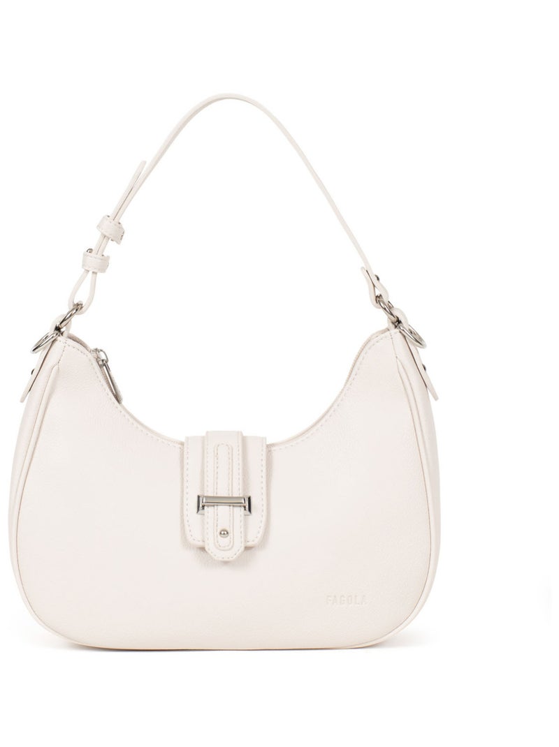 Sac porté épaule 1 anse Stella Femme Ivoire - Kiabi