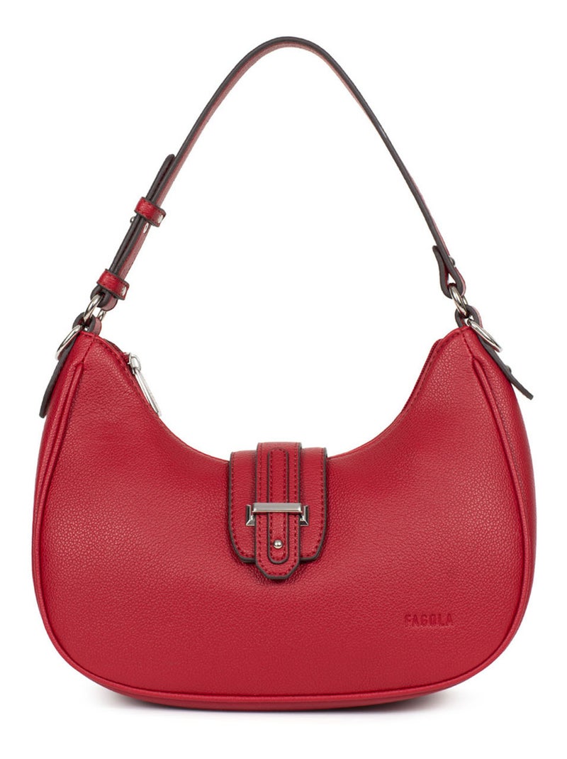 Sac porté épaule 1 anse Stella Femme Rouge carmin - Kiabi