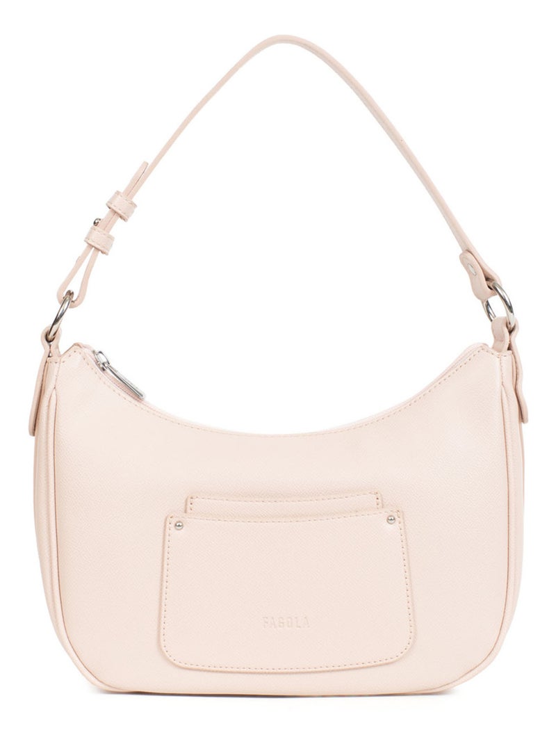 Sac porté épaule 1 anse Tessa Femme Beige/Rose - Kiabi