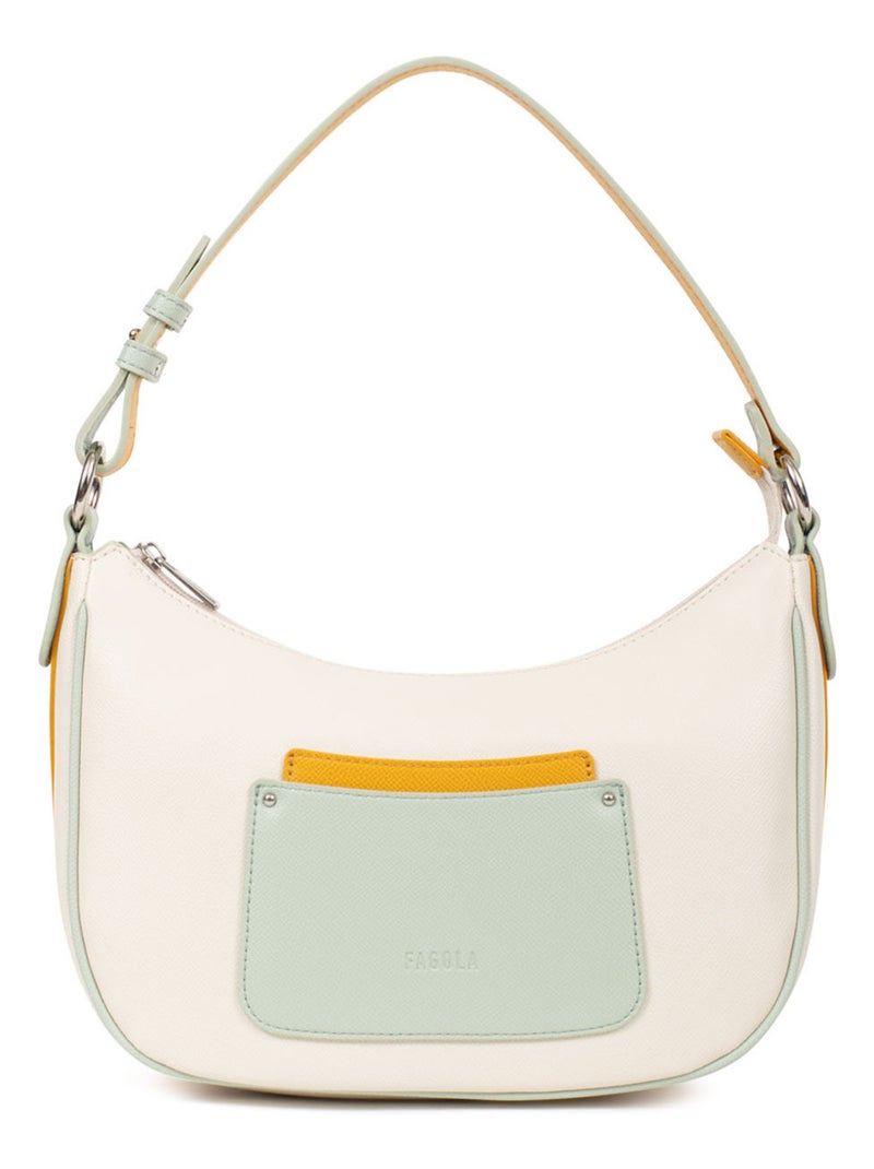Sac porté épaule 1 anse Tessa Femme Blanc Multicolore - Kiabi