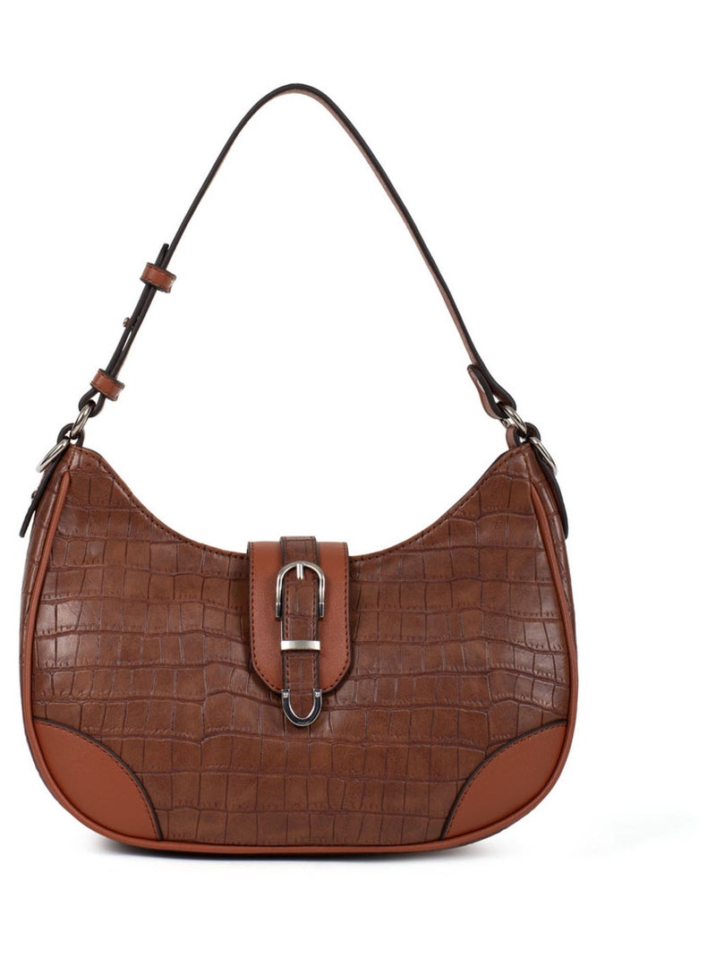 Sac porté épaule 1 anse Véra Femme Marron - Kiabi