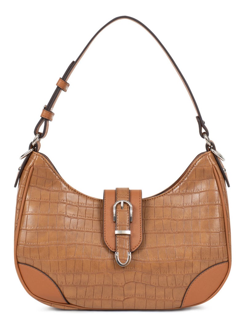 Sac porté épaule 1 anse Véra Femme Marron noisette - Kiabi