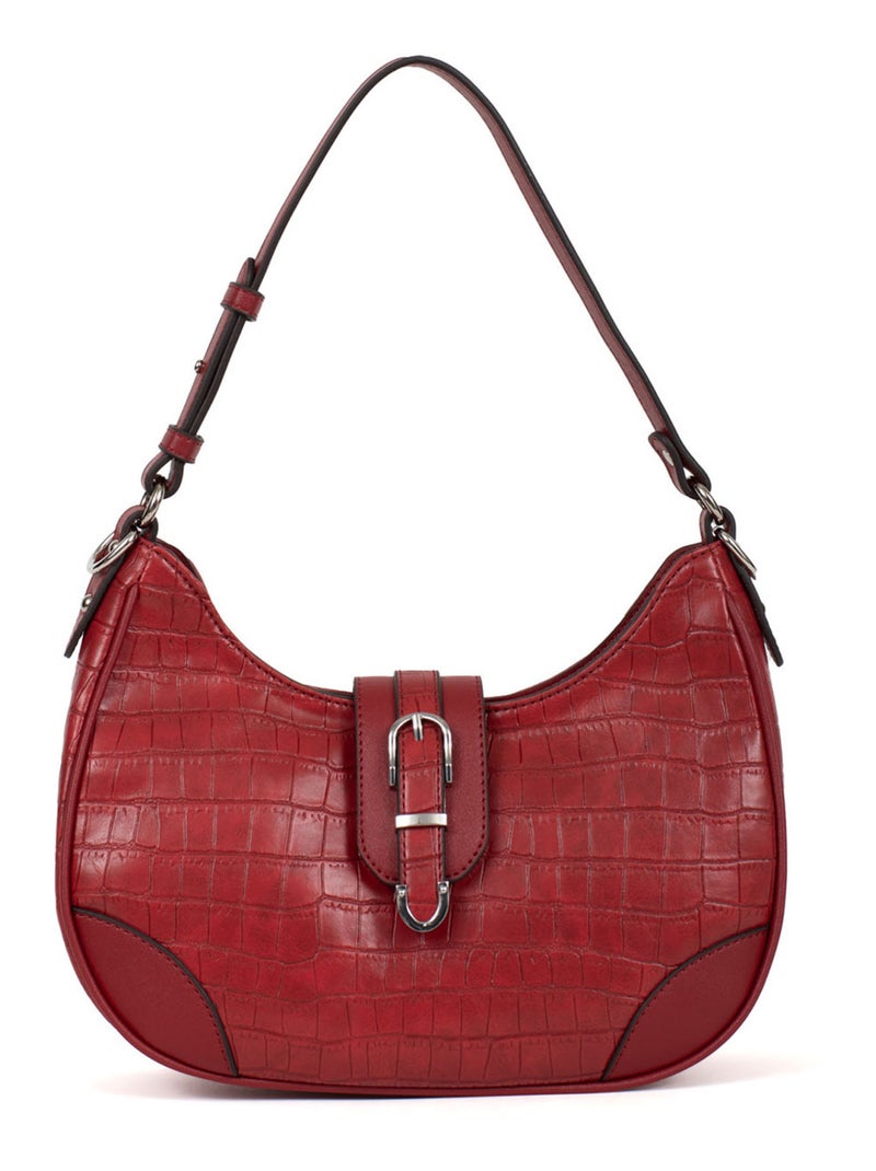 Sac porté épaule 1 anse Véra Femme Rouge carmin - Kiabi