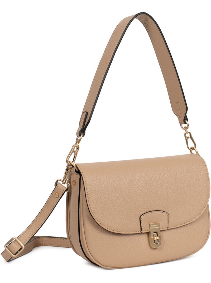 Sac porté épaule 1 anse zora hexagona Beige sable - Kiabi