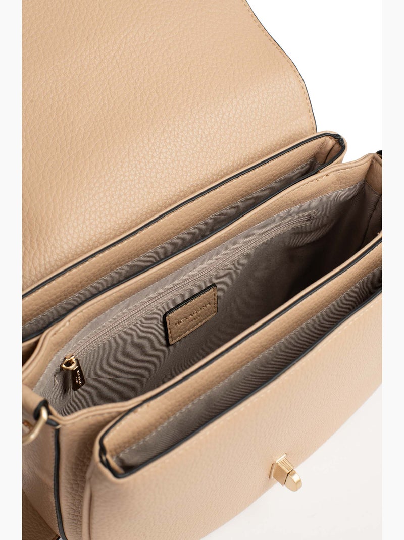 Sac porté épaule 1 anse zora hexagona Beige sable - Kiabi