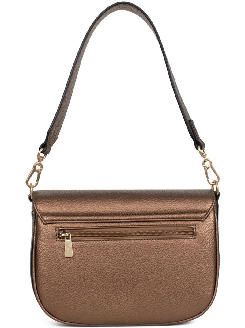 Sac porté épaule 1 anse zora hexagona Bronze - Kiabi