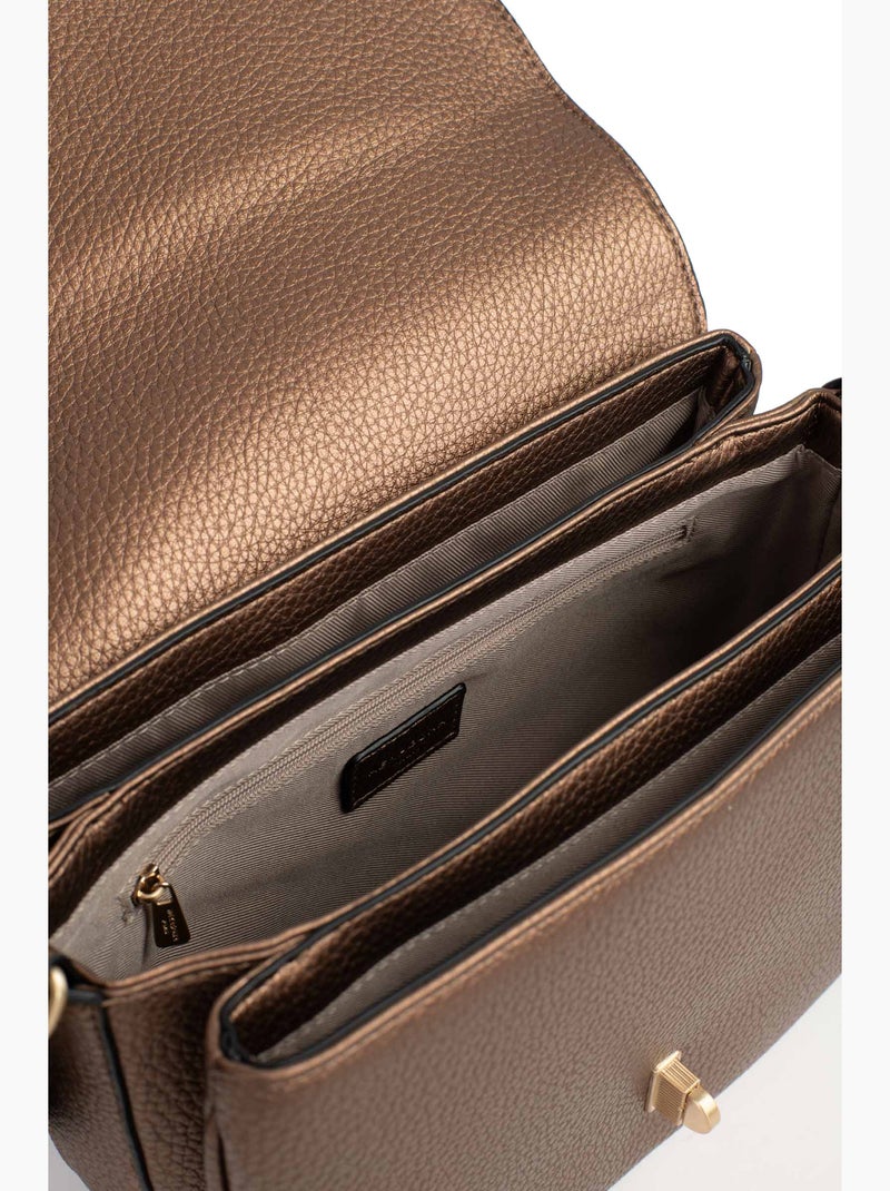 Sac porté épaule 1 anse zora hexagona Bronze - Kiabi
