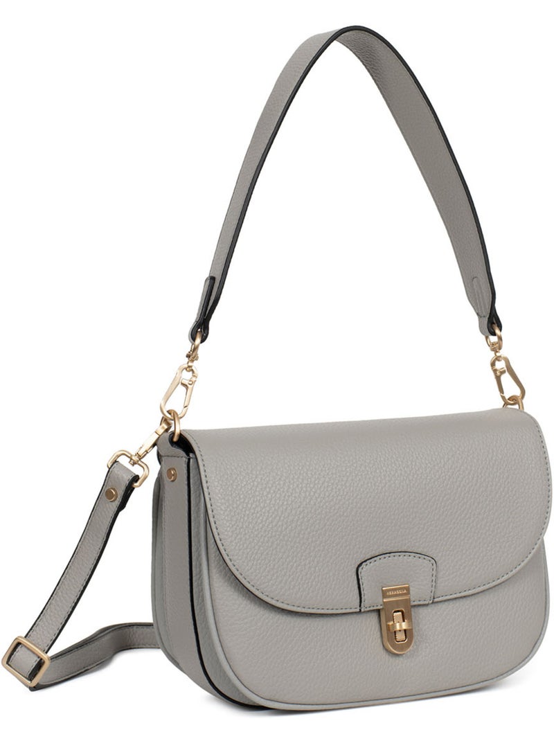 Sac porté épaule 1 anse zora hexagona Gris clair - Kiabi